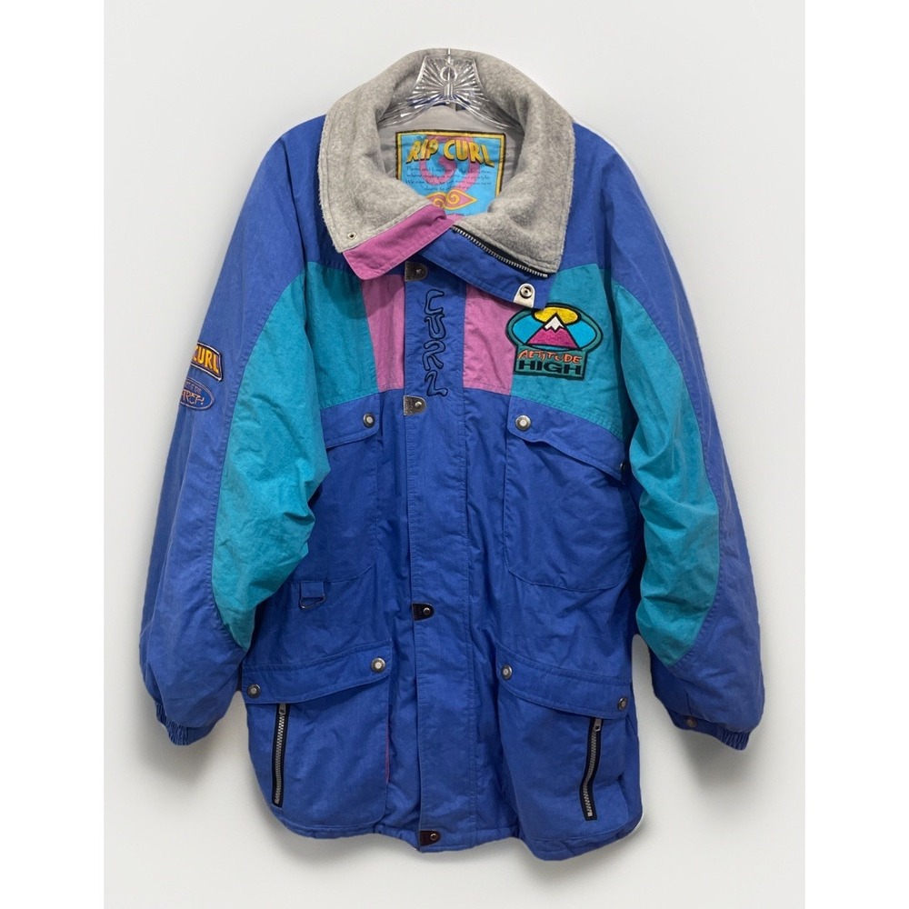 Rip Curl, multicolor coat jacket ventex superlite , Vintage 1990's Men's Size L‎